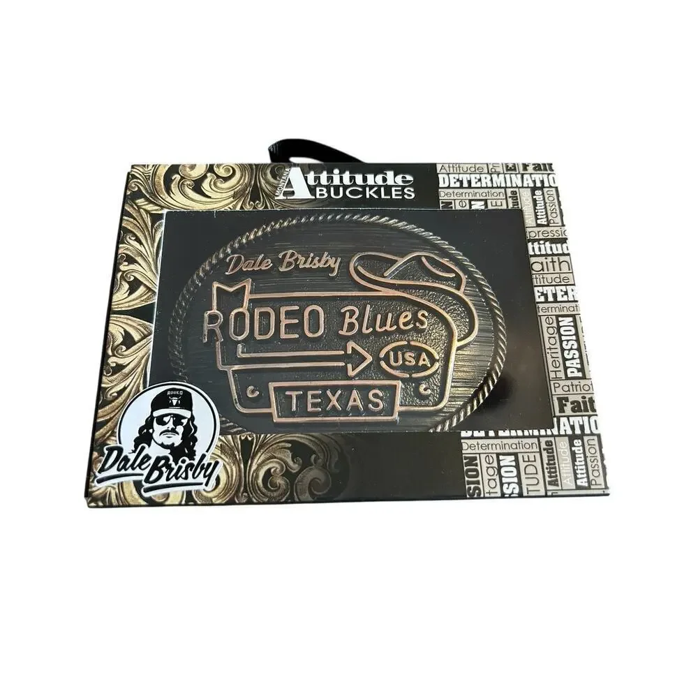 Montana Silversmiths Attitude Buckle Dale Brisby Rodeo Blues USA Texas NIB
